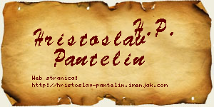 Hristoslav Pantelin vizit kartica
